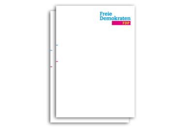 Briefbogen FREIE DEMOKRATEN (1.000 Blatt)